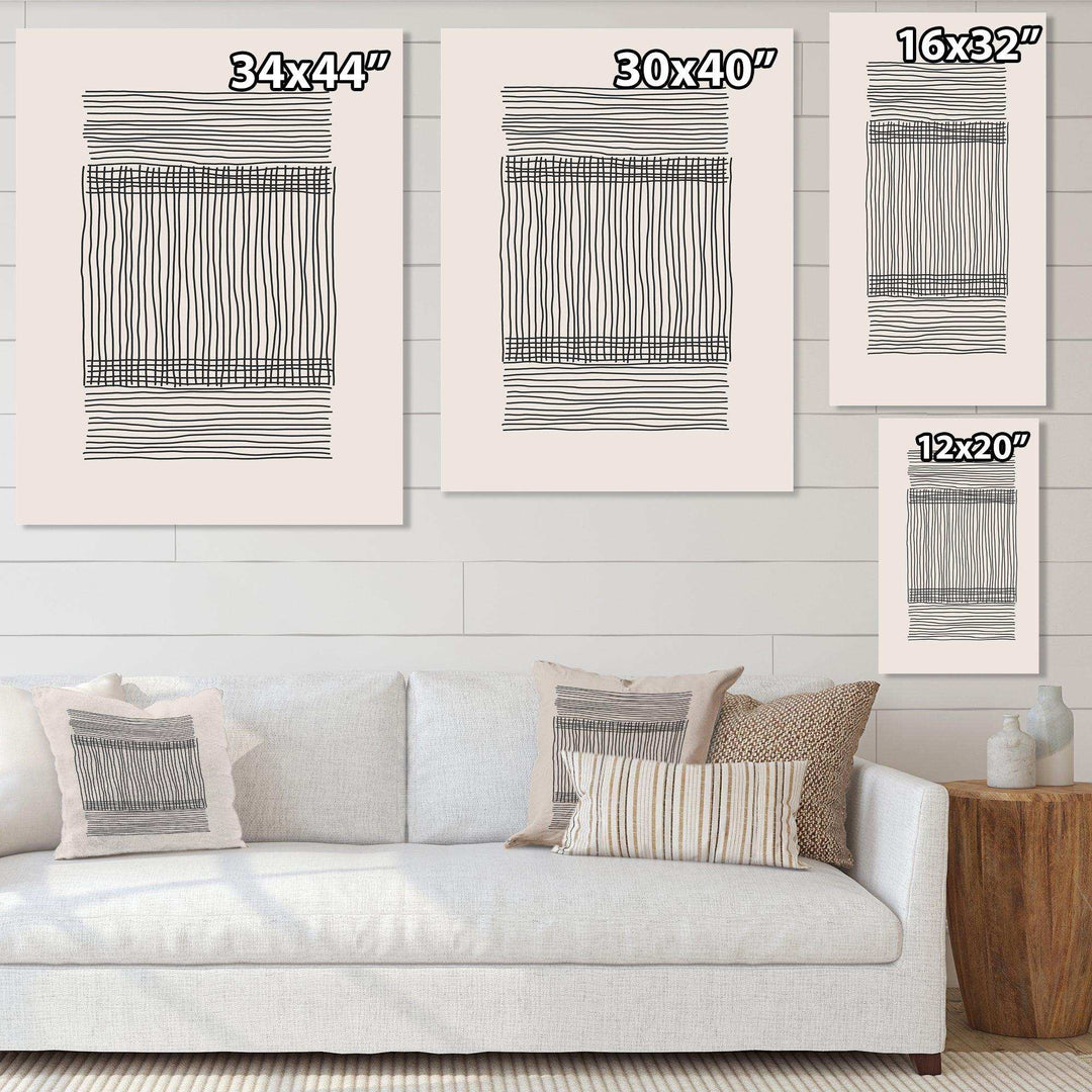 Minimal Geometric Compostions Of Elementary Forms XXII - Modern Canvas Wall Art