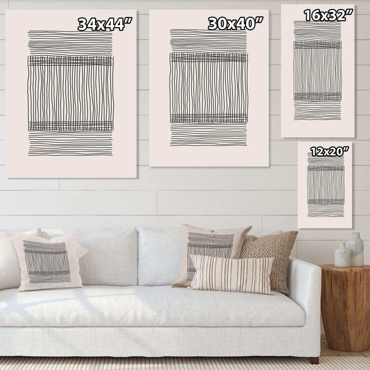 Minimal Geometric Compostions Of Elementary Forms XXII - Modern Canvas Wall Art