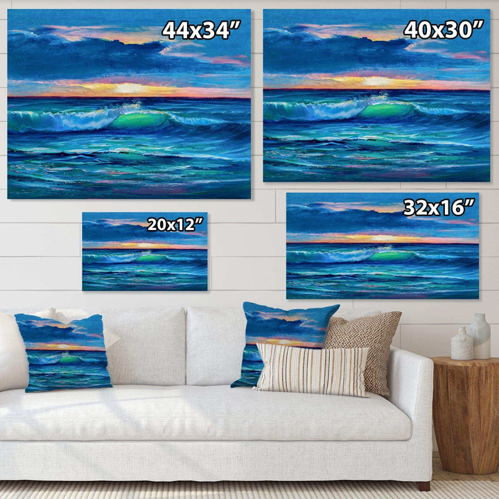 Sunshine Reflecting Throug Braking Waves IX