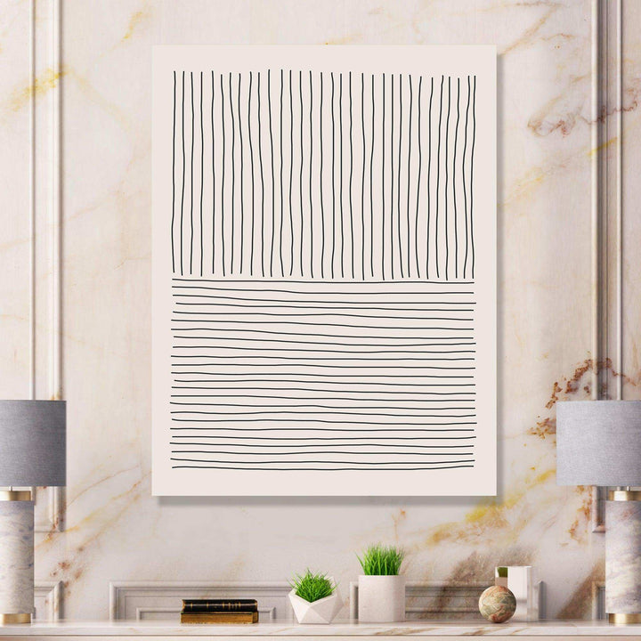 Minimal Geometric Lines III - Modern Bedroom Wall Art