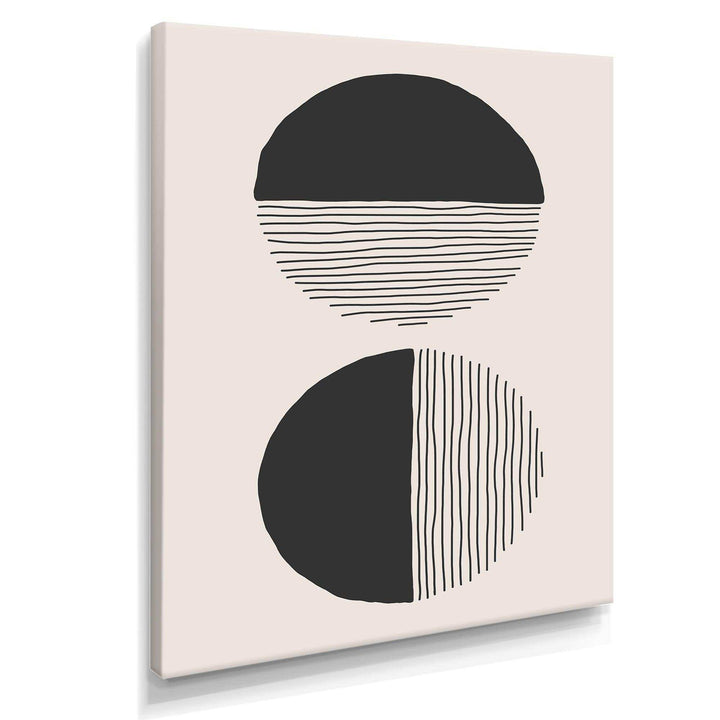 Minimal Geometric Lines And Circle IV - Modern Bedroom Wall Art