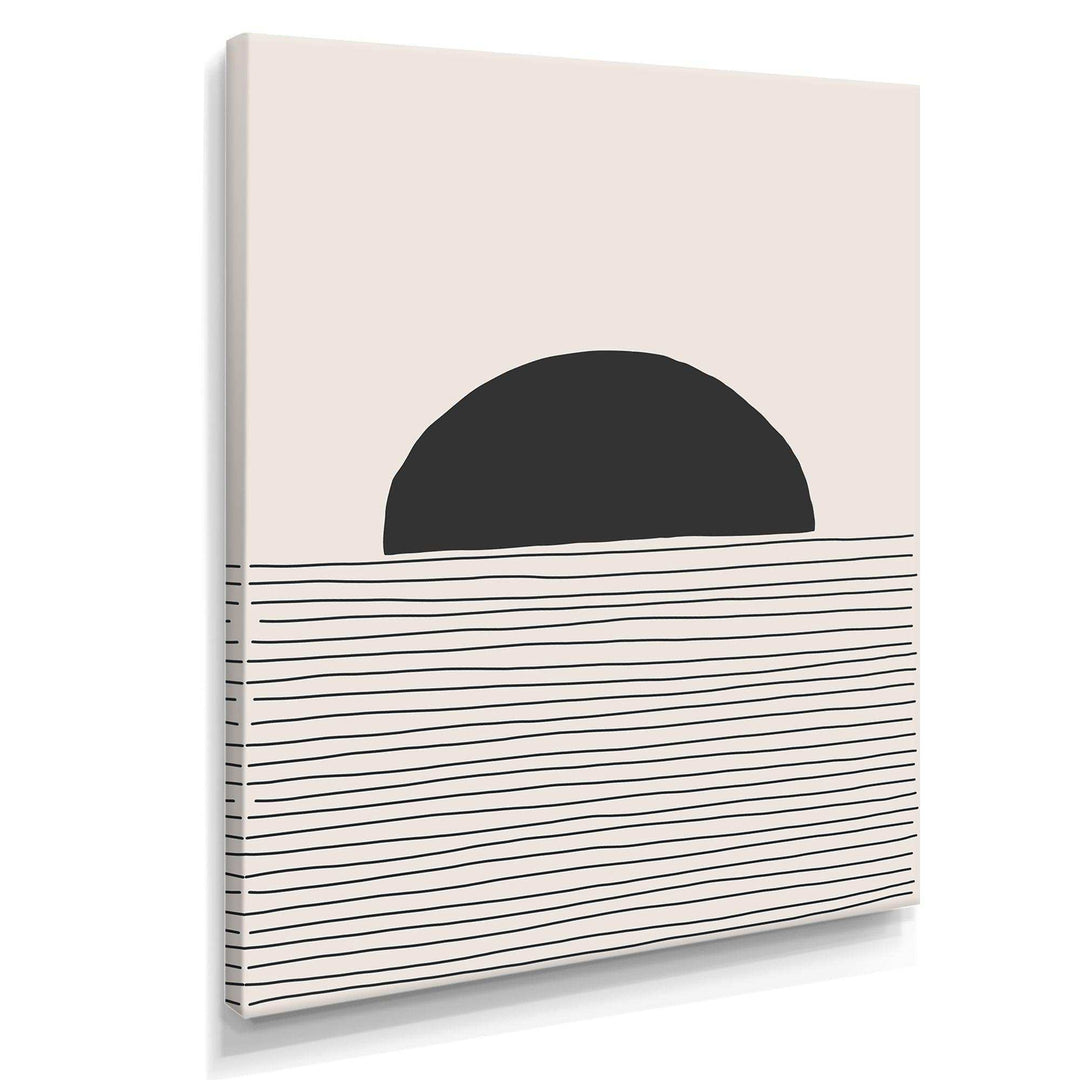 Minimal Geometric Lines And Circle V - Modern Bedroom Wall Art