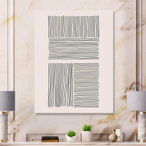Minimal Geometric Lines And Squares IV - Modern Wall Art Prints