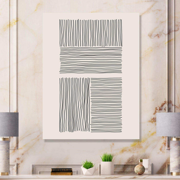 Minimal Geometric Lines And Squares IV - Modern Wall Art Prints