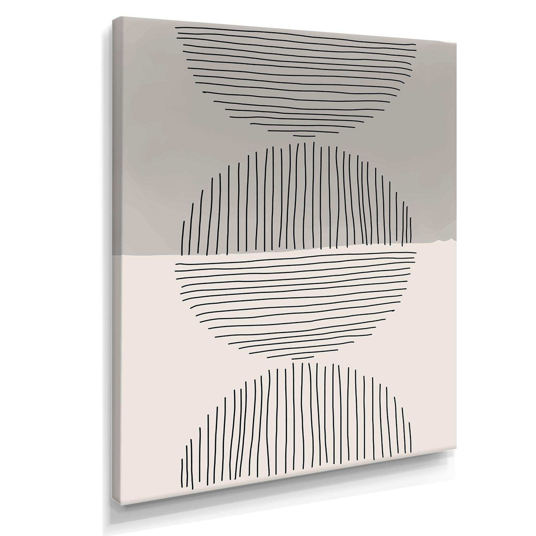 Minimal Geometric Lines And Circle IX - Modern Wall Art Prints