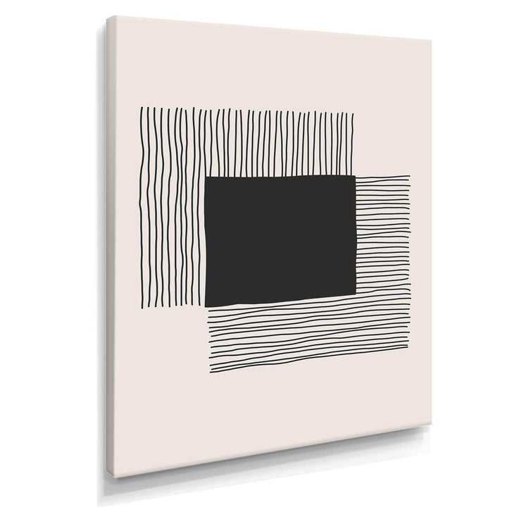 Minimal Geometric Lines And Squares VI - Modern Living Room Wall Decor