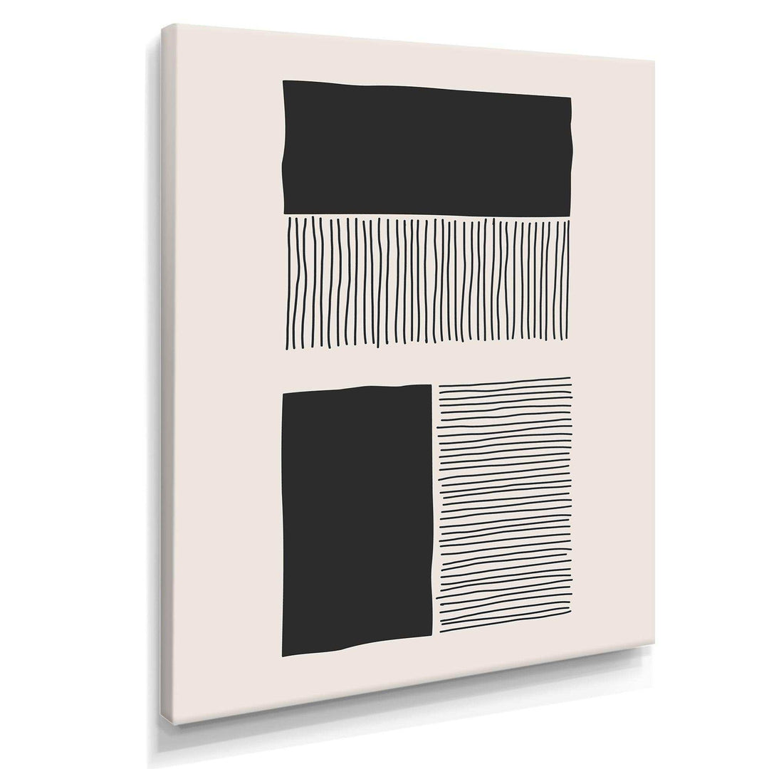Minimal Geometric Lines And Squares VII - Modern Canvas Wall Art