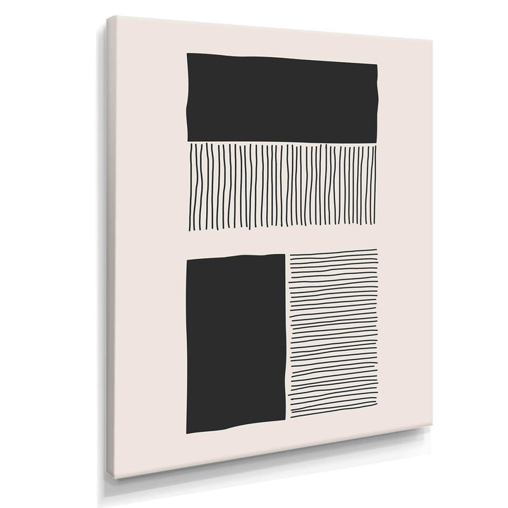 Minimal Geometric Lines And Squares VII - Modern Canvas Wall Art