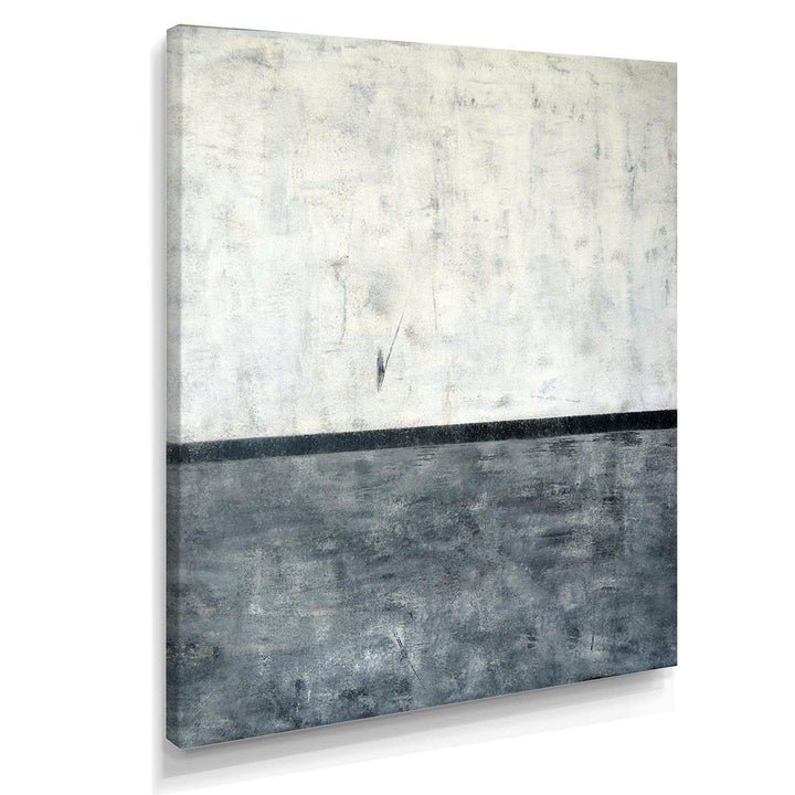 Grey and White Abstract Art - Modern Bedroom Wall Art