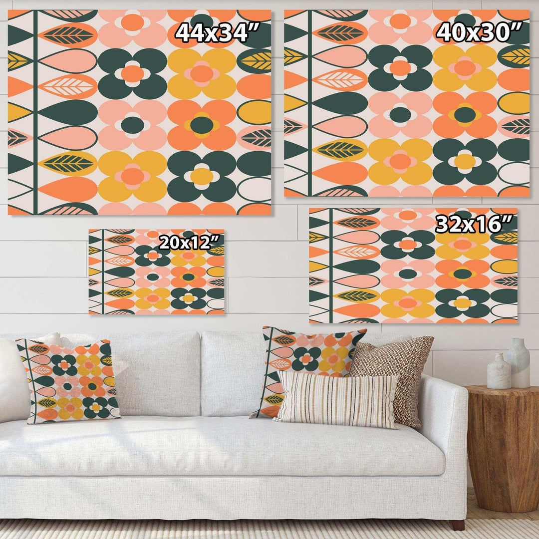 Botanical Retro Design I - Bedroom Wall Art