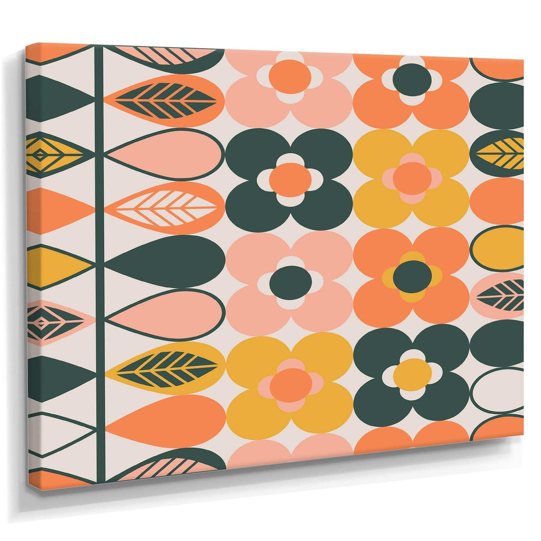 Botanical Retro Design I - Bedroom Wall Art