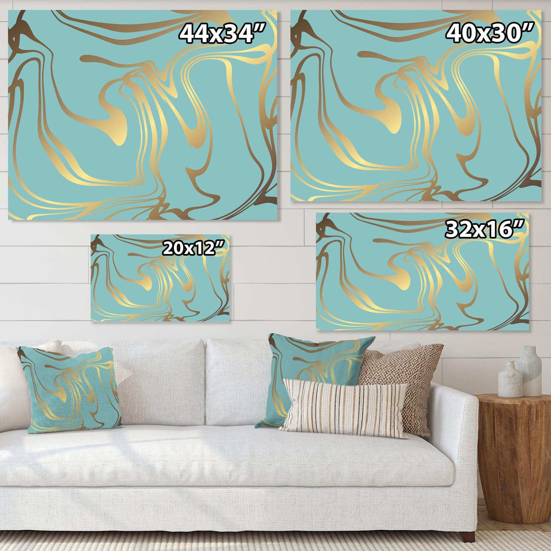 Golden Marble Design I - Wall Art Prints