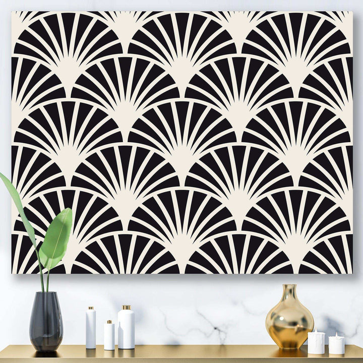 Retro Art Deco Waves I - Wall Art Prints