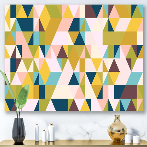 Triangular Retro Design I - Living Room Wall Decor