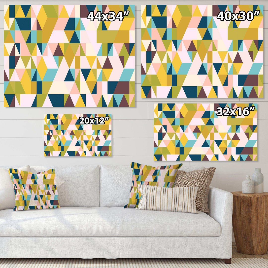Triangular Retro Design I - Living Room Wall Decor