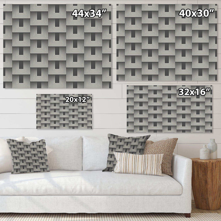 Mimimal Black and White Design I - Living Room Wall Decor