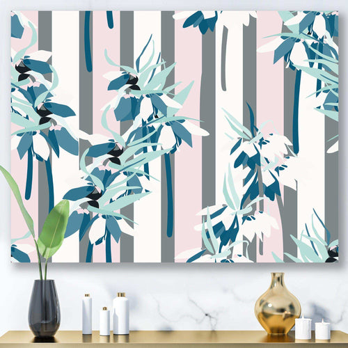 Retro Handdrawn Lilies - Wall Art Prints