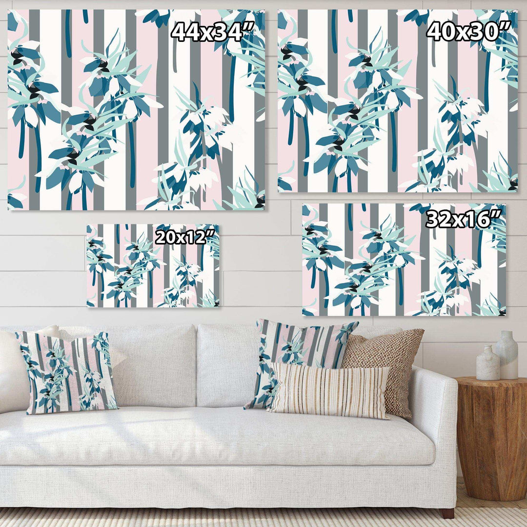 Retro Handdrawn Lilies - Wall Art Prints
