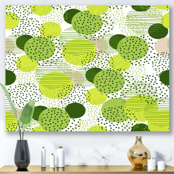 Circular Abstract Retro Geometric X - Bedroom Wall Art