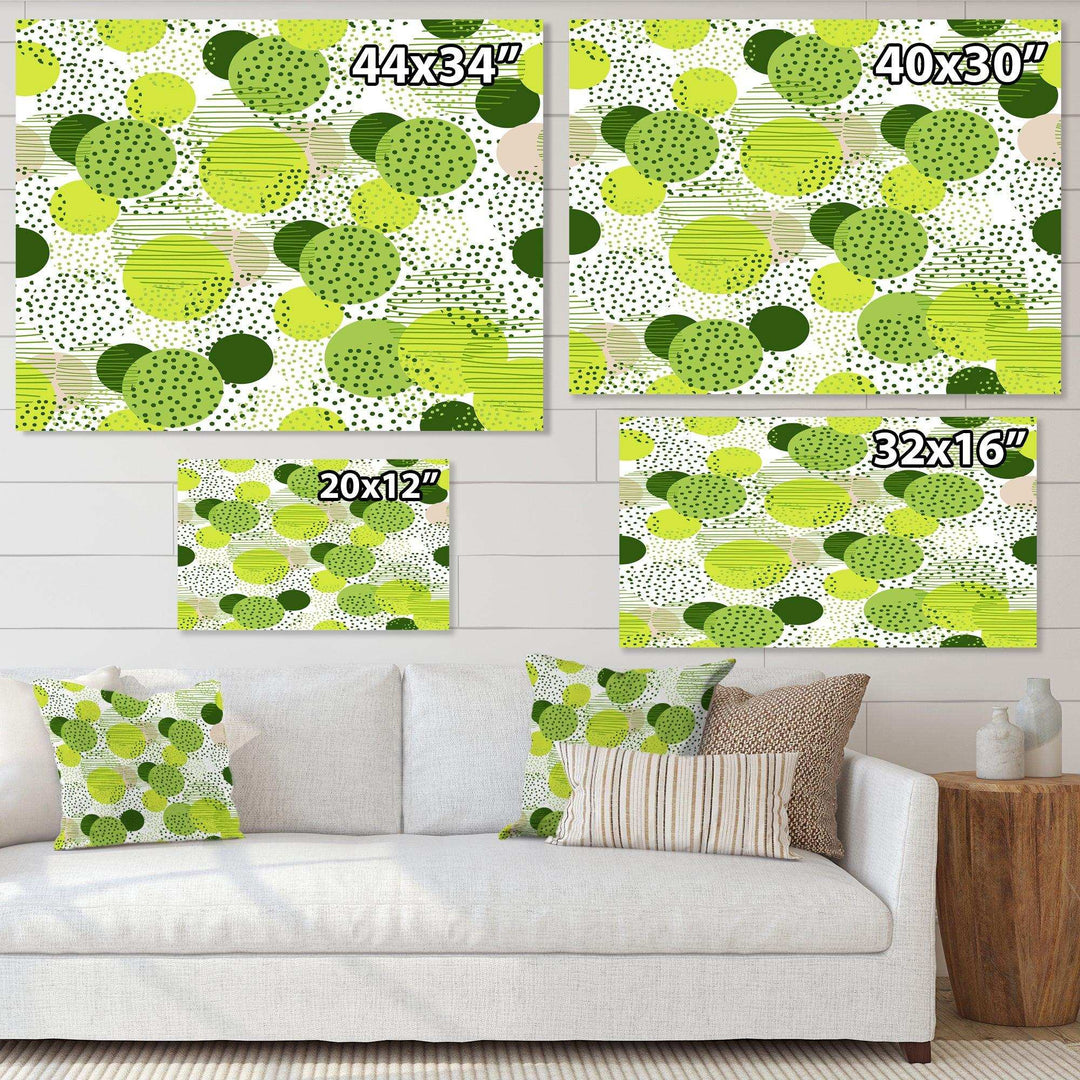 Circular Abstract Retro Geometric X - Bedroom Wall Art