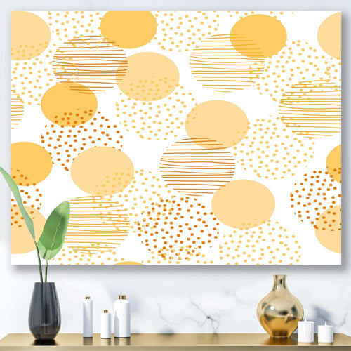 Circular Abstract Retro Geometric IX - Bedroom Wall Art