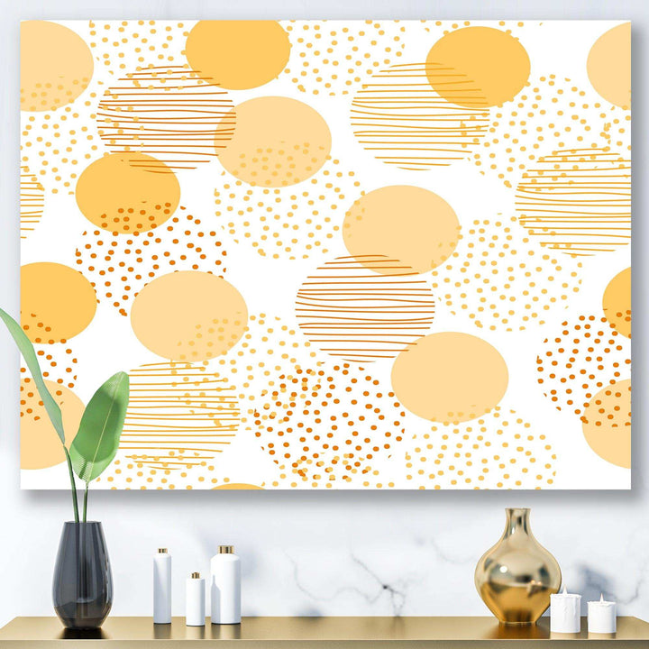 Circular Abstract Retro Geometric IX - Bedroom Wall Art