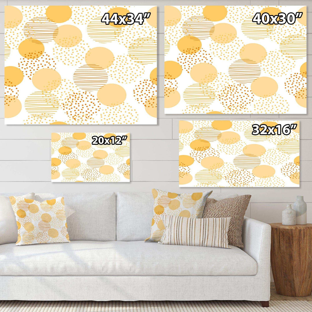 Circular Abstract Retro Geometric IX - Bedroom Wall Art