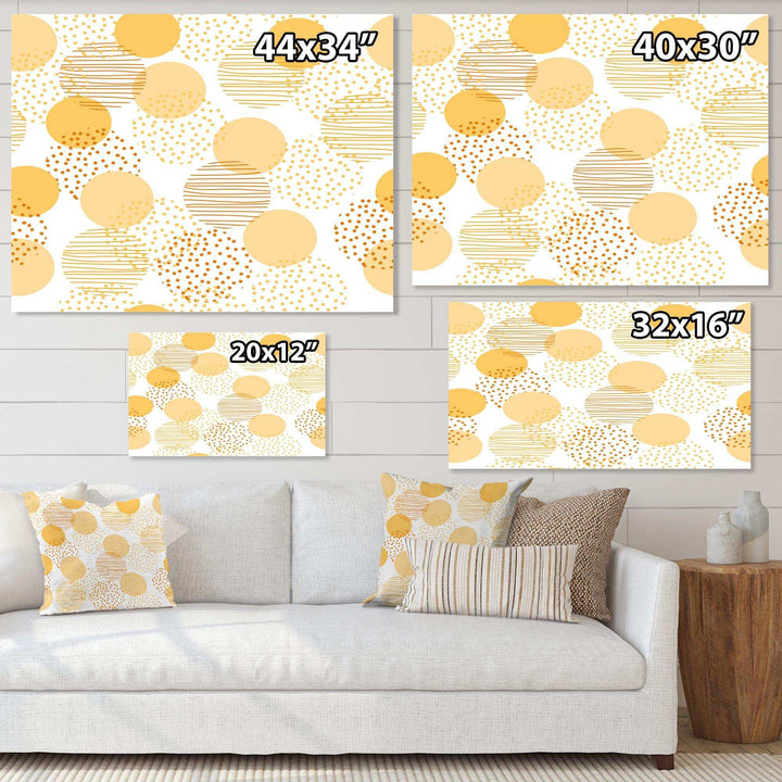 Circular Abstract Retro Geometric IX - Bedroom Wall Art