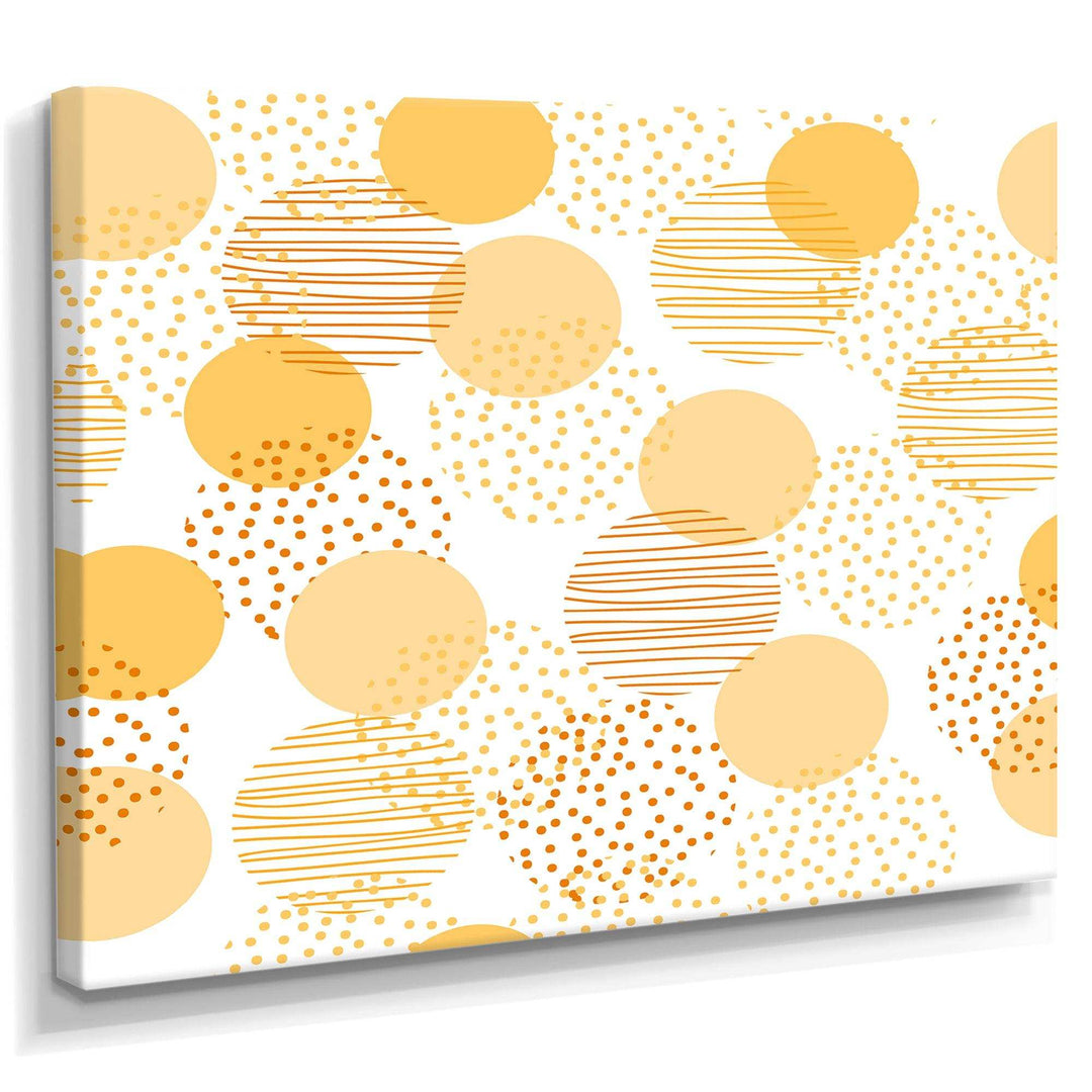 Circular Abstract Retro Geometric IX - Bedroom Wall Art