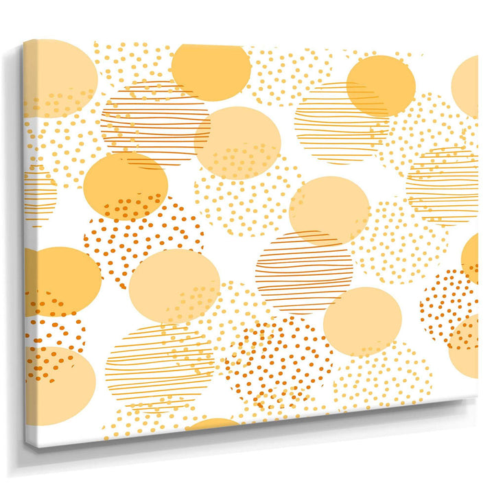 Circular Abstract Retro Geometric IX - Bedroom Wall Art