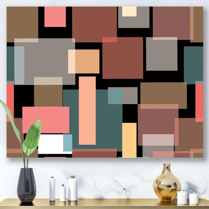 Retro Square Design II - Wall Art Prints