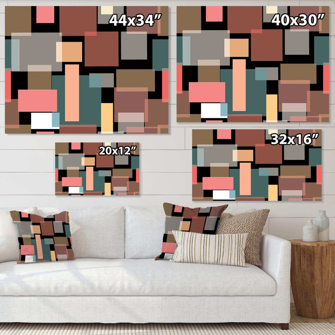 Retro Square Design II - Wall Art Prints