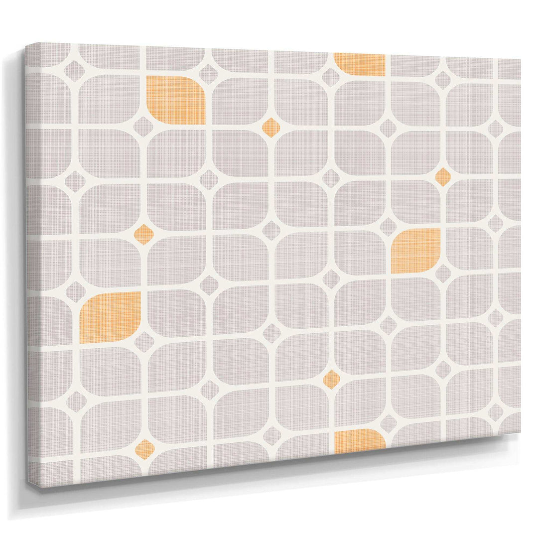 Retro Geometrical Pattern II - Canvas Wall Art