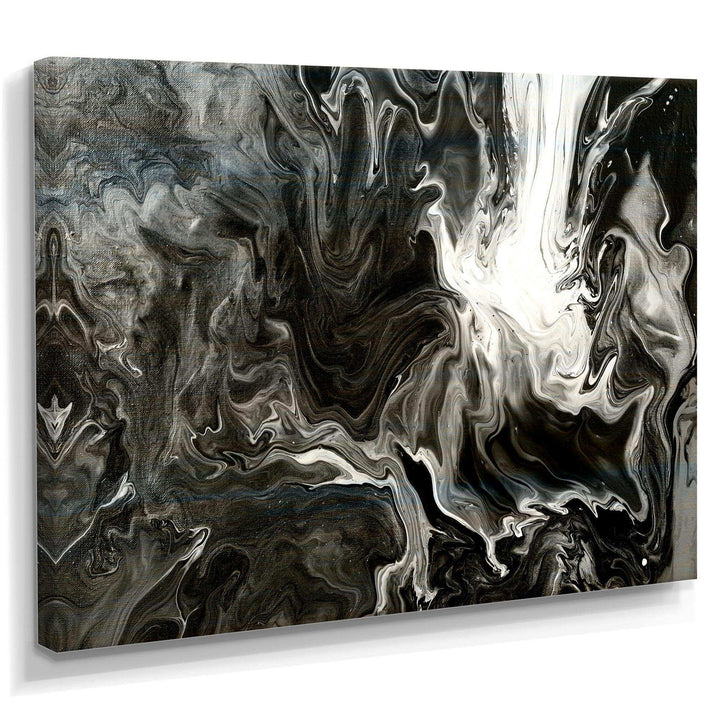 White, grey and White Hand Painted Marble Acrylic IV - Wall Art Prints