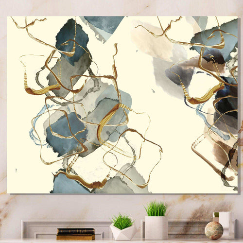 Gold Glam Squares VI - Bedroom Wall Art