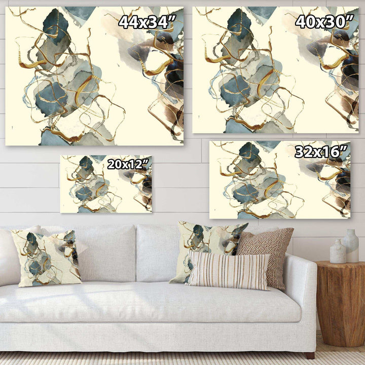 Gold Glam Squares VI - Bedroom Wall Art