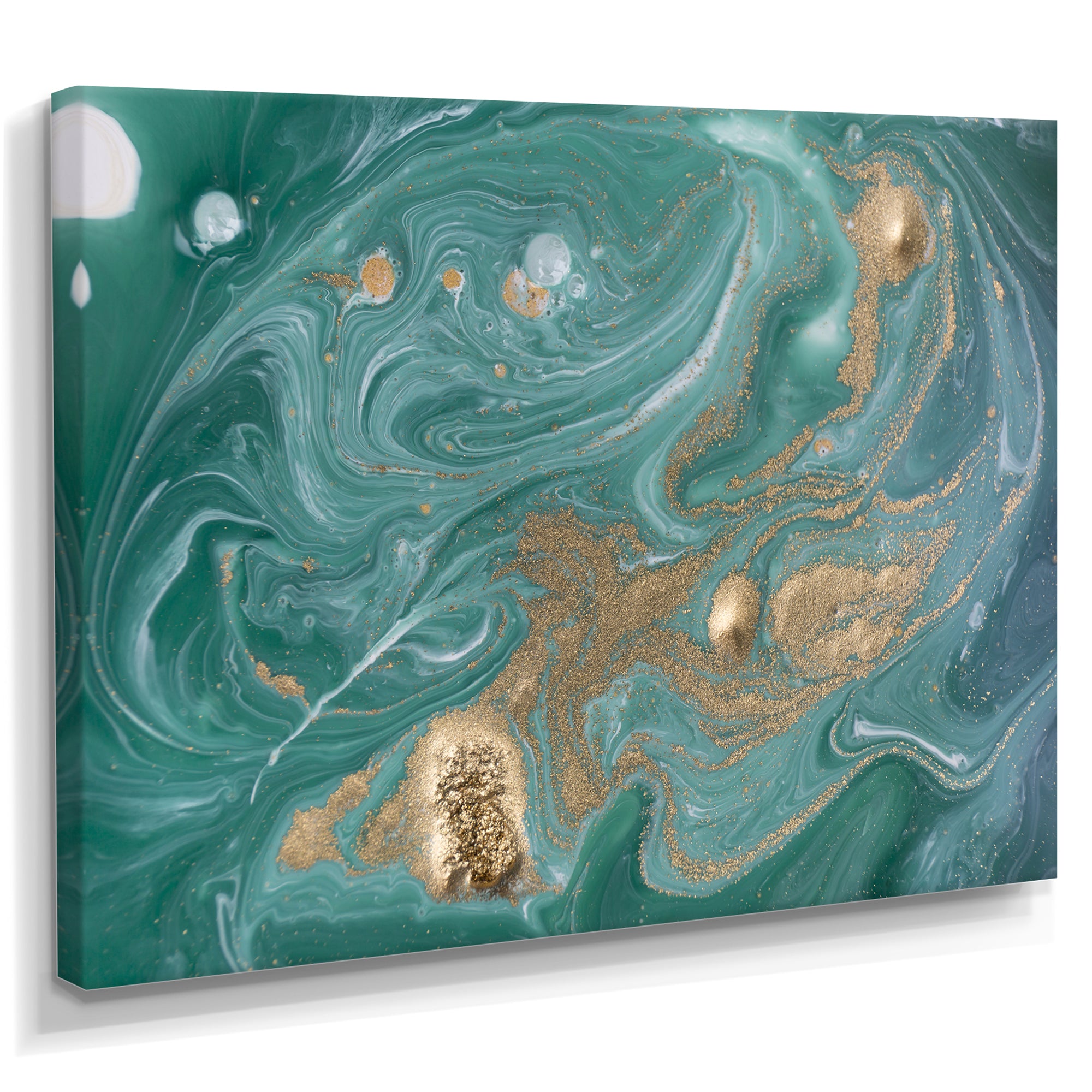 Nature Green and Gold Marble