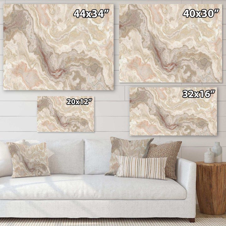 White Onyx Natural White Marble - Wall Art Prints