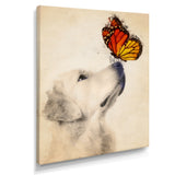 Golden Retriever Dog with Butterfly I
