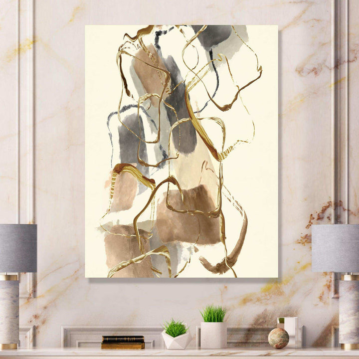 Gold Glam Squares VIII - Bedroom Wall Art