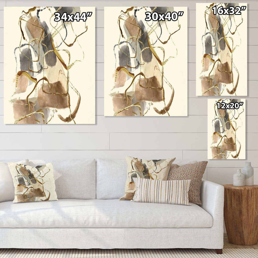 Gold Glam Squares VIII - Bedroom Wall Art