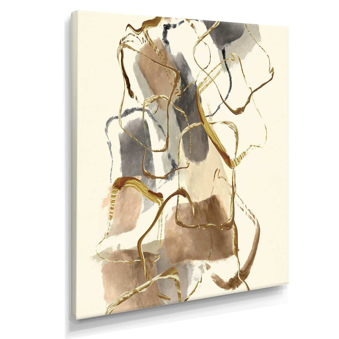 Gold Glam Squares VIII - Bedroom Wall Art