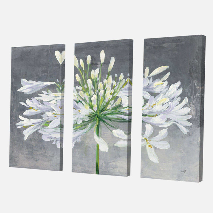 Flower Cleome Splash I - Cottage Multi-Panels Wall Art 3 Prints