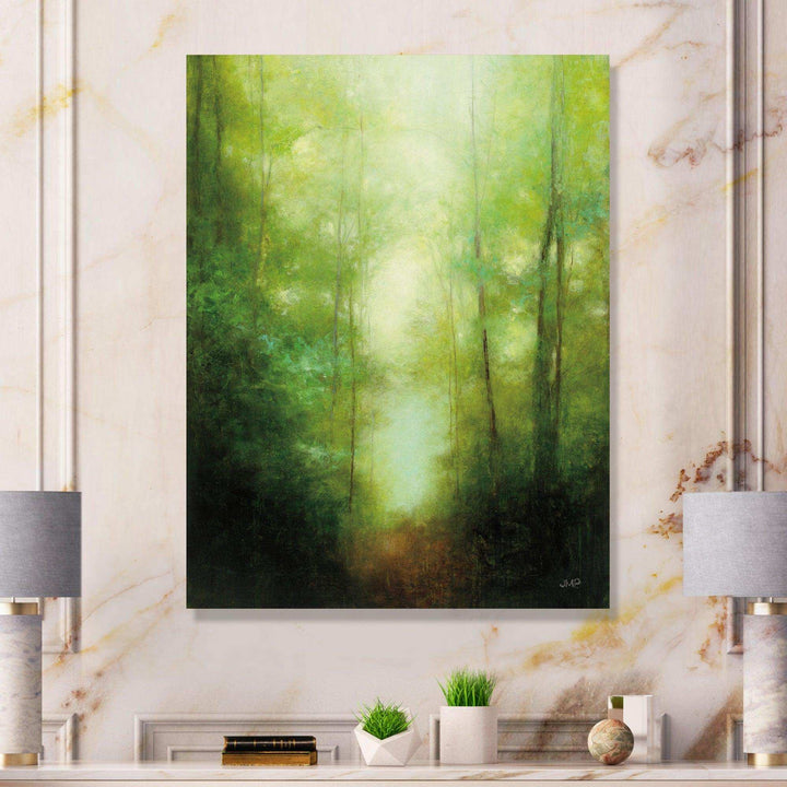 Into the Clearing Forest - Farmhouse Canvas Wall Art