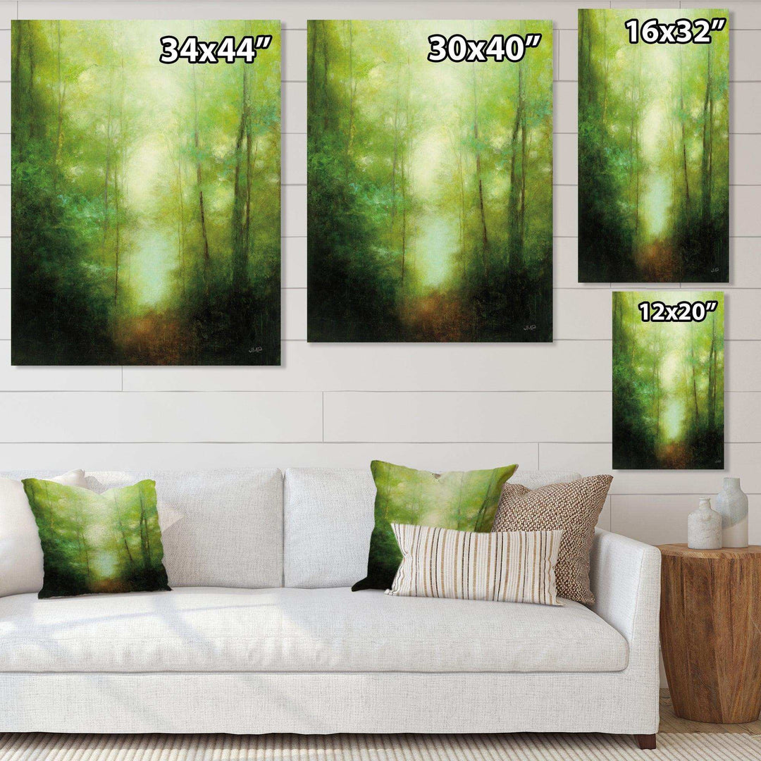 Into the Clearing Forest - Farmhouse Canvas Wall Art