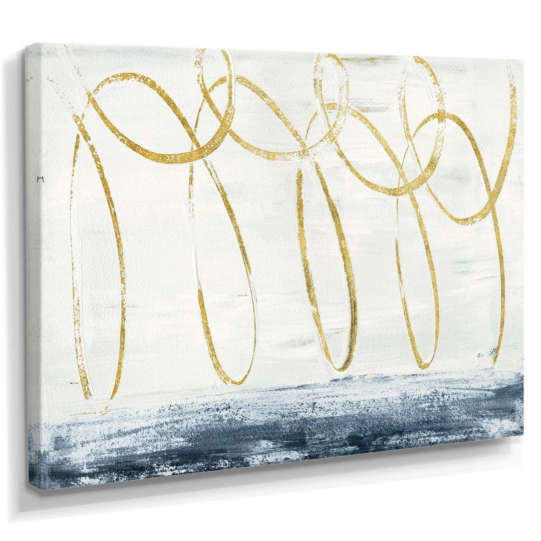 Gold Abstract Geometric Shape - Modern Wall Art Prints
