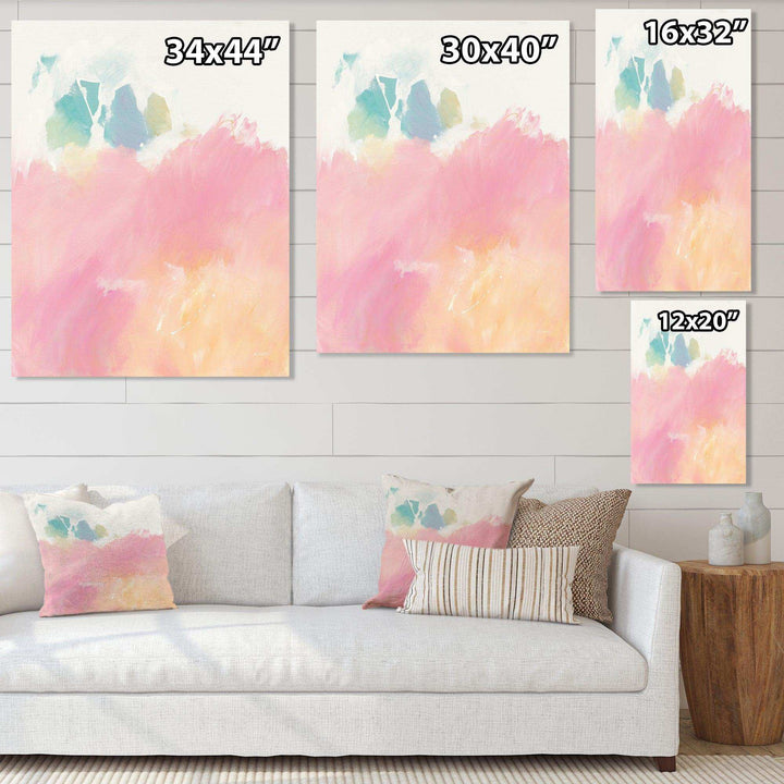 Pink Dream - Modern Living Room Wall Decor