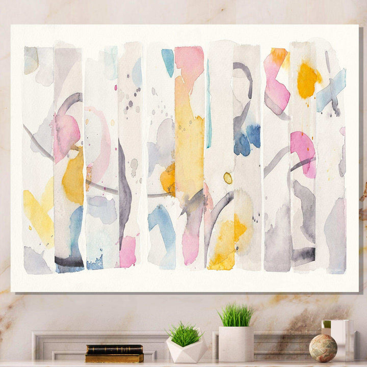Multi-Color Geometric Bars II - Modern Wall Art Prints