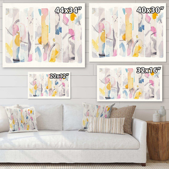 Multi-Color Geometric Bars II - Modern Wall Art Prints