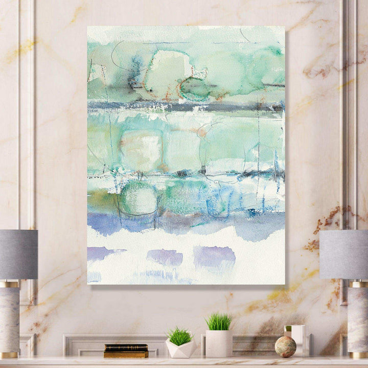 Blue Abstract Panel I - Modern Canvas Wall Art